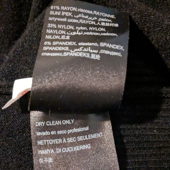 BeBe Zip Front Logo Sweater Tunic- NWT - size Large - Picture 4 of 4